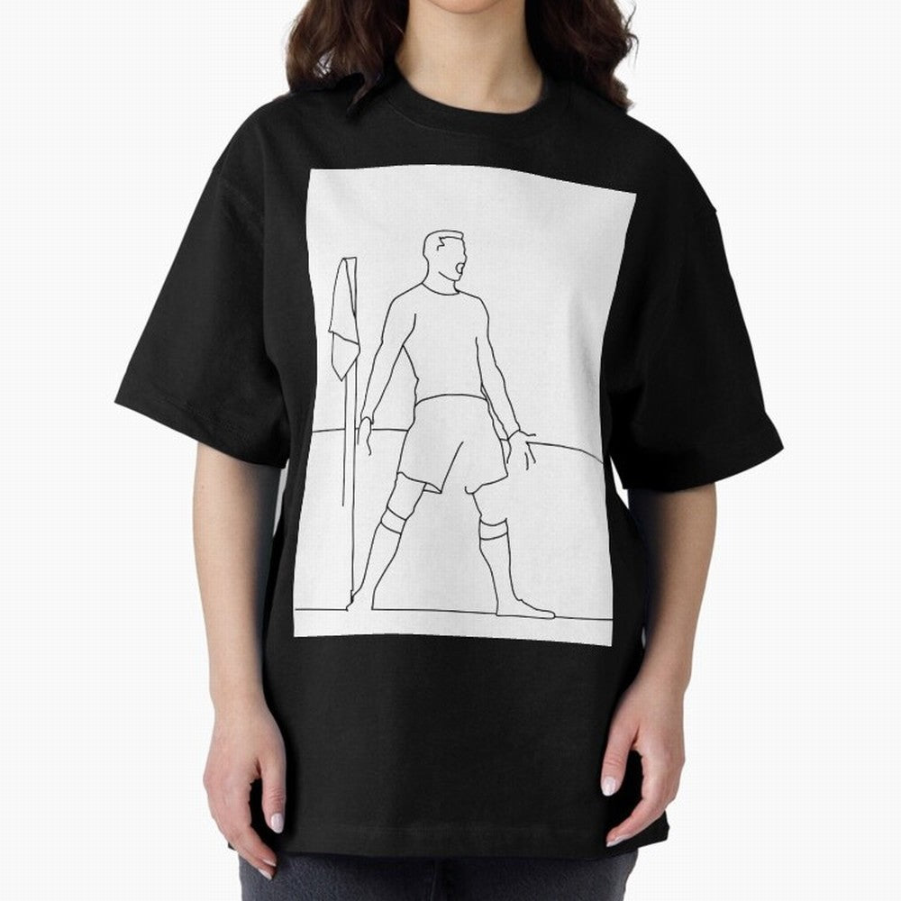 Siuuu! Oversized T-Shirt Bring Legendary Rivalry Energy to Global Football Passion for FIFA World Cup 2026 USA Canada Mexico, Centered on Messi, Neymar and Mbappe, France, Vintage Soccer Flavor, Modern Football Stars, National Flags and Final Night