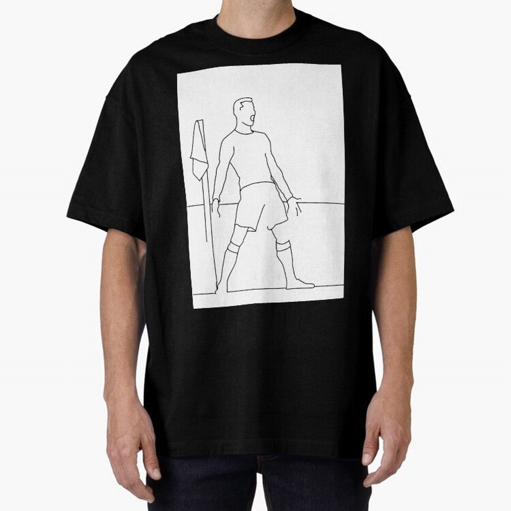 Siuuu! Oversized T-Shirt Bring Legendary Rivalry Energy to Global Football Passion for FIFA World Cup 2026 USA Canada Mexico, Centered on Messi, Neymar and Mbappe, France, Vintage Soccer Flavor, Modern Football Stars, National Flags and Final Night