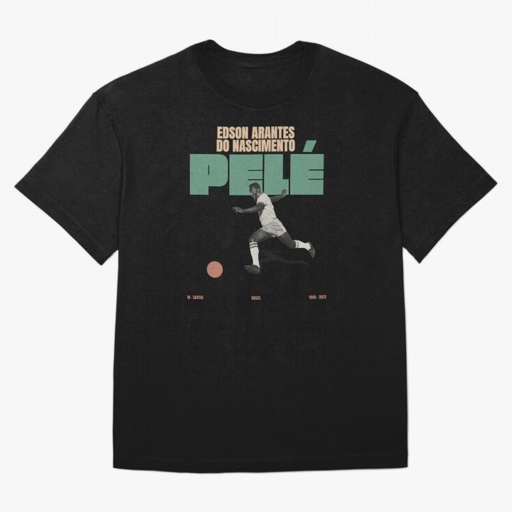 Pele Minimalist Oversized T-Shirt Enjoy the Biggest Football Party of Match Day Hype around FIFA World Cup 2026 USA Canada Mexico, Neymar, Haaland and Cristiano Ronaldo, England, France and Netherlands, Classic Soccer Heritage, Championship