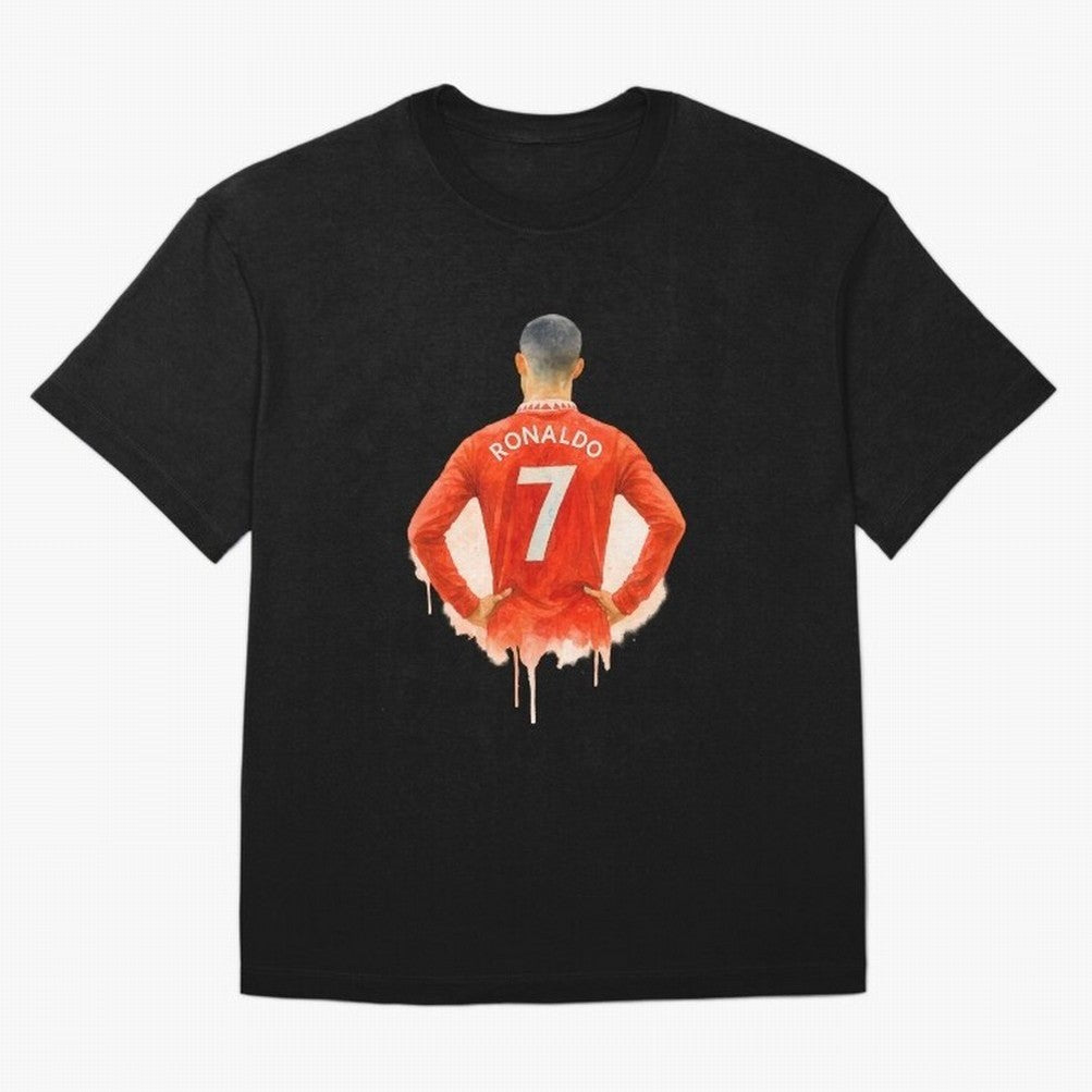 CR7 Cristiano Ronaldo potrait art a powerful moment artwork Oversized T-Shirt Show Match Day Excitement for Match Day Hype around FIFA World Cup 2026 Group Stage, Haaland and Mbappe, France, Supporter Pride, Iconic Celebrations, Legendary Names and