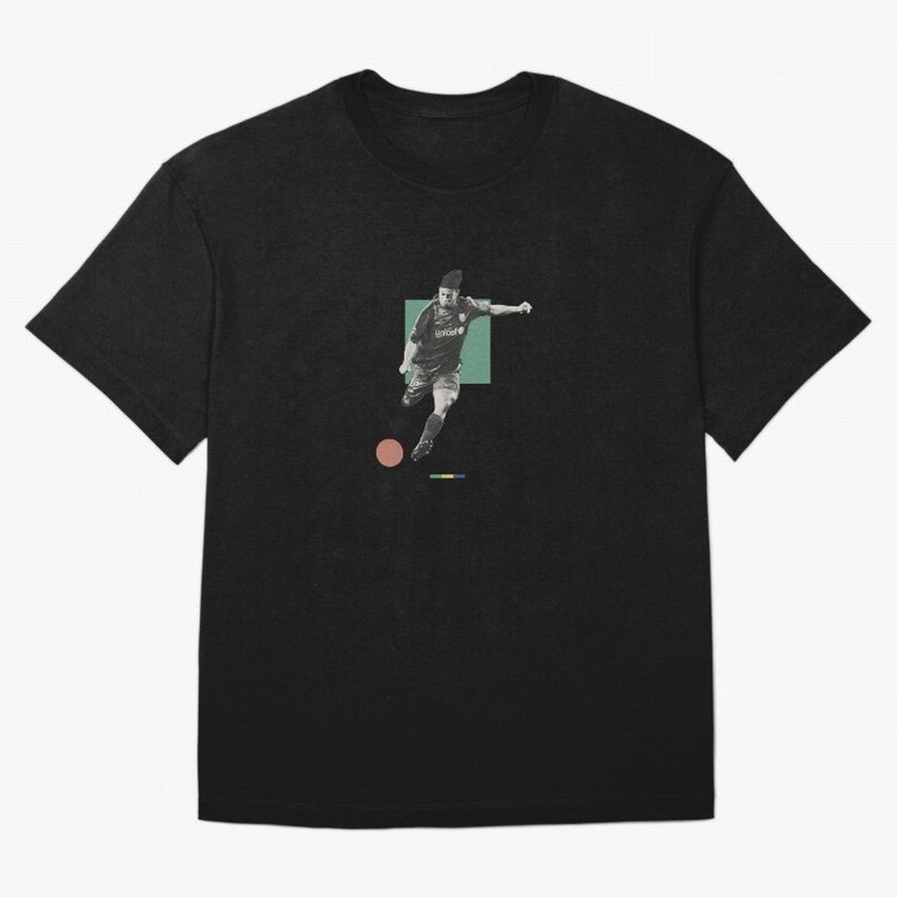 Ronaldinho Minimalist Oversized T-Shirt Bring International Match Energy to FIFA World Cup 2026 for Fans of CR7 and Argentina, Bringing Vintage Soccer Flavor, Modern Football Stars, National Flags and Final Night Emotion; Created for Match Day
