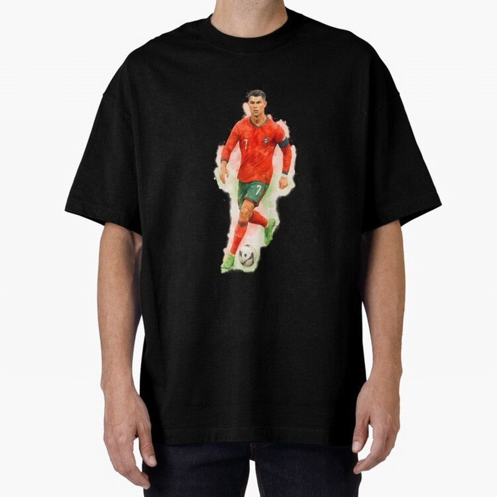 CR7 Cristiano Ronaldo a powerful moment artwork Oversized T-Shirt Experience FIFA World Cup 2026 Group Stage Spirit, Made for Argentina and Brazil, Cristiano Ronaldo, Haaland and CR7, Football History, Final Match Energy, Crowd Noise and Once in a