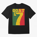 World Cup 2026 The Goat CR 7 Portugal Oversized T-Shirt Follow the Final Road of FIFA World Cup 2026 Group Stage Driven by Messi and Cristiano Ronaldo, England, France and Netherlands Energy, Worldwide Fan Energy, Dramatic Goals, Stadium Lights and