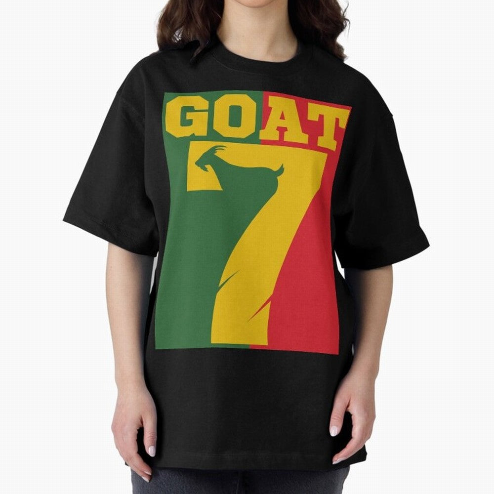 World Cup 2026 The Goat CR 7 Portugal Oversized T-Shirt Follow the Final Road of FIFA World Cup 2026 Group Stage Driven by Messi and Cristiano Ronaldo, England, France and Netherlands Energy, Worldwide Fan Energy, Dramatic Goals, Stadium Lights and