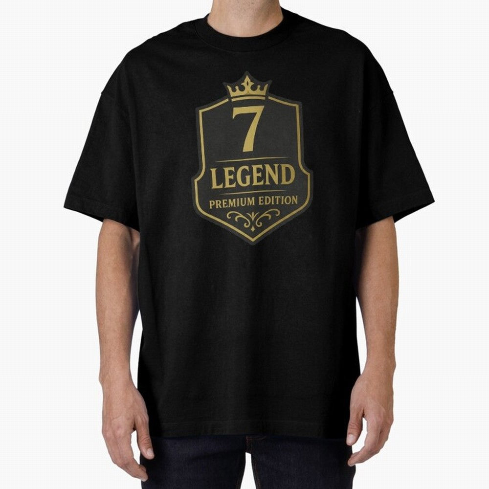 7Legend Football Inspired Number 7 T-Shirt Oversized T-Shirt Support Your Favorite Stars during Match Day Hype around FIFA World Cup 2026, Messi, CR7 and Mbappe, Argentina, Fan Favorite Moments, National Team Passion, Big Match Drama and Soccer