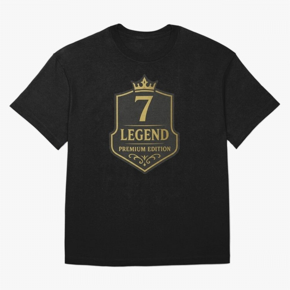 7Legend Football Inspired Number 7 T-Shirt Oversized T-Shirt Support Your Favorite Stars during Match Day Hype around FIFA World Cup 2026, Messi, CR7 and Mbappe, Argentina, Fan Favorite Moments, National Team Passion, Big Match Drama and Soccer