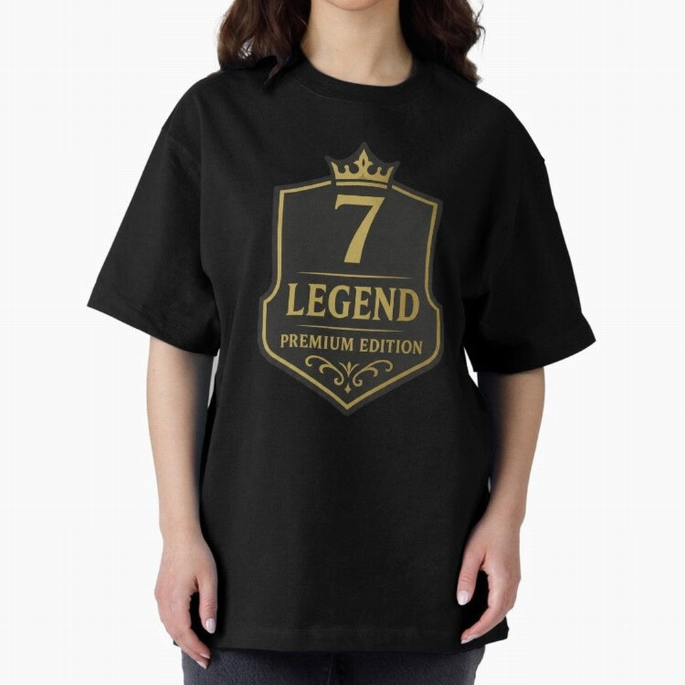 7Legend Football Inspired Number 7 T-Shirt Oversized T-Shirt Support Your Favorite Stars during Match Day Hype around FIFA World Cup 2026, Messi, CR7 and Mbappe, Argentina, Fan Favorite Moments, National Team Passion, Big Match Drama and Soccer