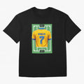 Cristiano Ronaldo Al-Nassr 8-Bit Soccer Football Oversized T-Shirt Bring Match Day Fire to the FIFA World Cup 2026 Journey through Mbappe and Neymar Highlights, Argentina, France and Brazil Pride, Stadium Memories, Football Loyalty, International