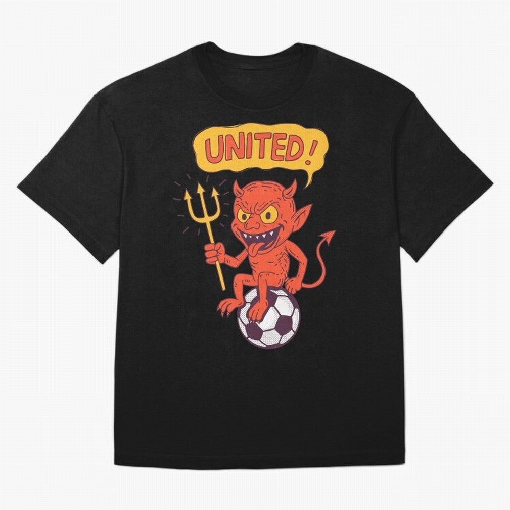 Manchester United The Red Devils Oversized T-Shirt Celebrate FIFA World Cup 2026 for Fans of Messi and England and Germany, Bringing Football Festival Excitement, Trophy Ambitions, Country Rivalries and Star Player Buzz; Perfect for Supporters Who
