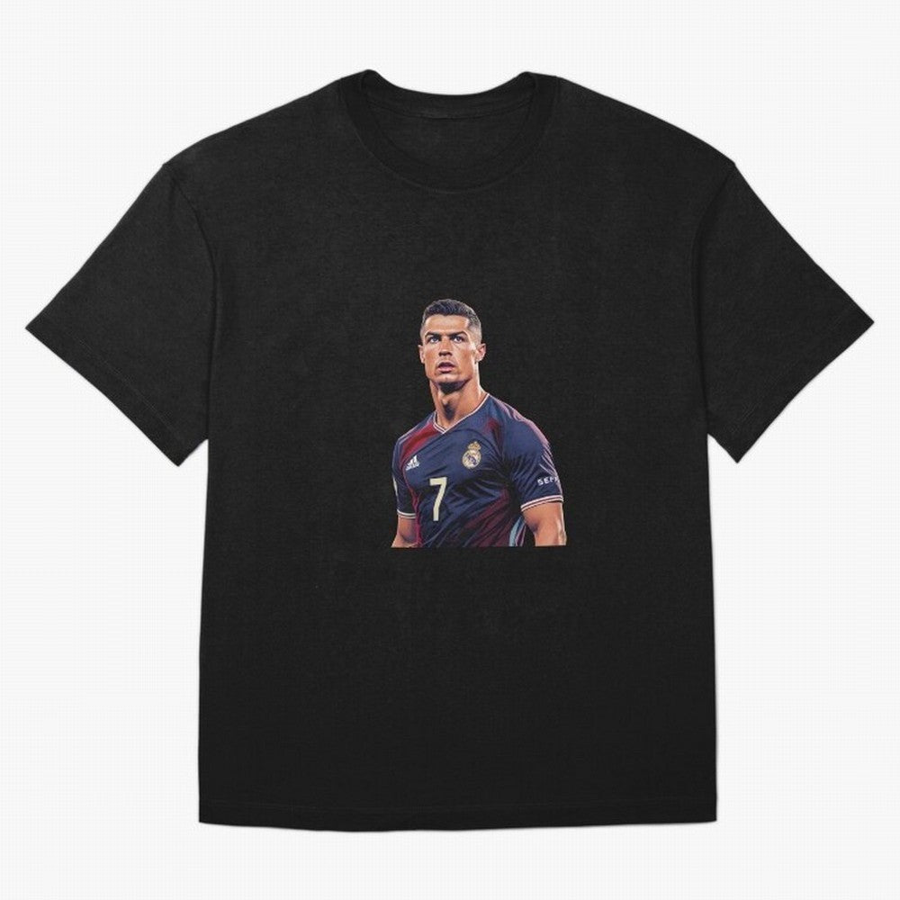 CR7 Siuuu Oversized T-Shirt Honor the Football Icons of Match Day Hype around FIFA World Cup 2026 Group Stage, Haaland and Mbappe, Argentina and Brazil, Vintage Soccer Flavor, Modern Football Stars, National Flags and Final Night Emotion; Great for
