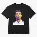 Cristiano Ronaldo Wpap Art Oversized T-Shirt Make Your Look Match FIFA World Cup 2026 Group Stage Spirit, Celebrating Spain, CR7, Game Day Rituals, Football Legends, Country Pride and the Road to the Final; Perfect for People Who Love Argentina,
