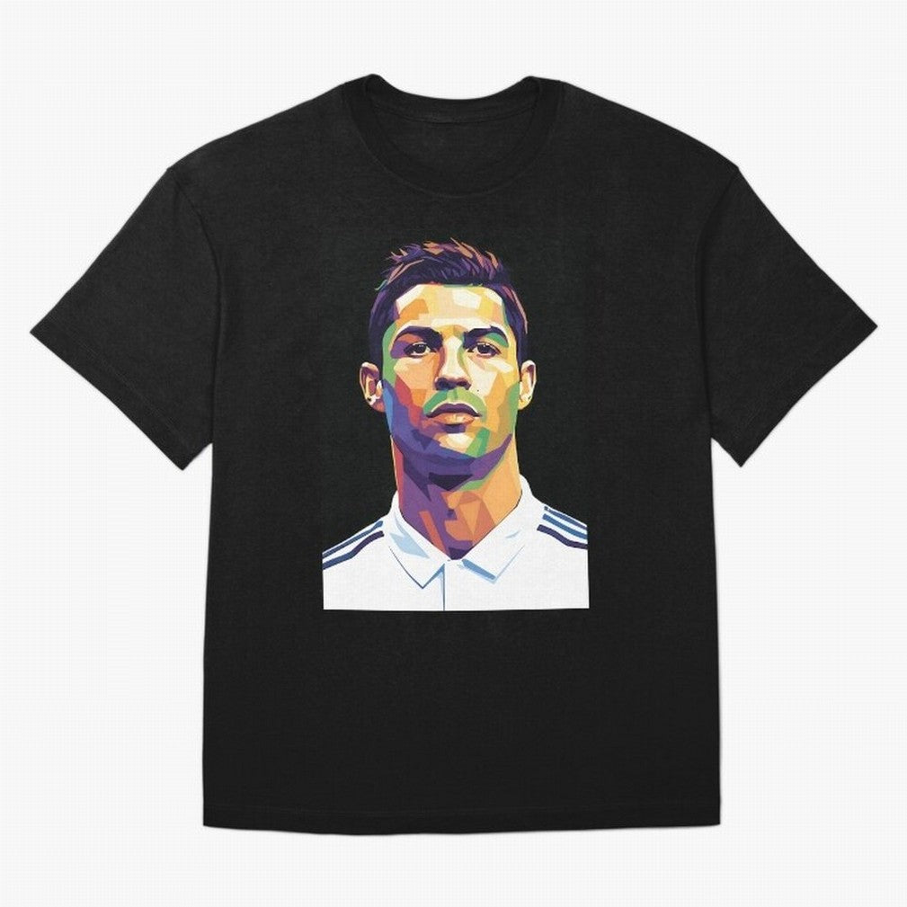 Cristiano Ronaldo Wpap Art Oversized T-Shirt Make Your Look Match FIFA World Cup 2026 Group Stage Spirit, Celebrating Spain, CR7, Game Day Rituals, Football Legends, Country Pride and the Road to the Final; Perfect for People Who Love Argentina,