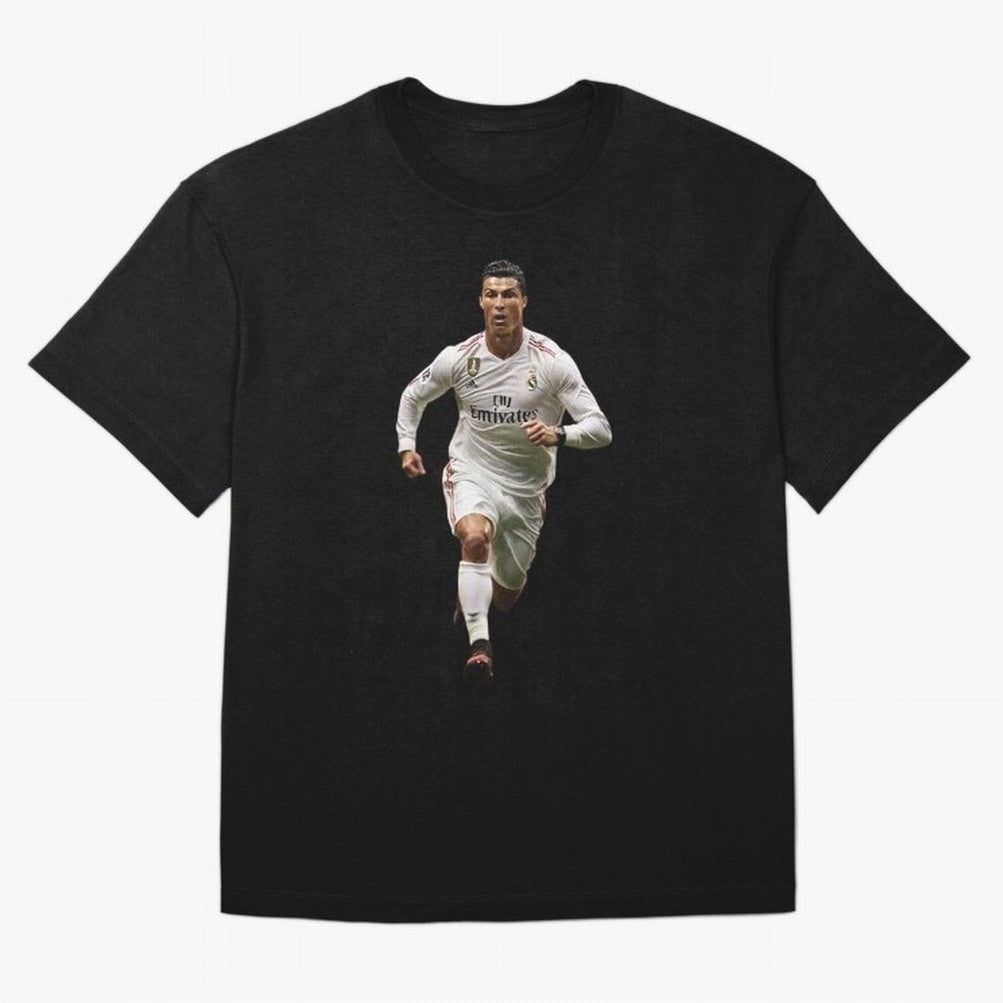 Cristiano Ronaldo runner Oversized T-Shirt Bring Home Match Day Hype around FIFA World Cup 2026, Mbappe, Argentina and Brazil, Stadium Chants, National Pride, Trophy Dreams and Unforgettable Football Memories; Built for Supporters Chasing Trophy