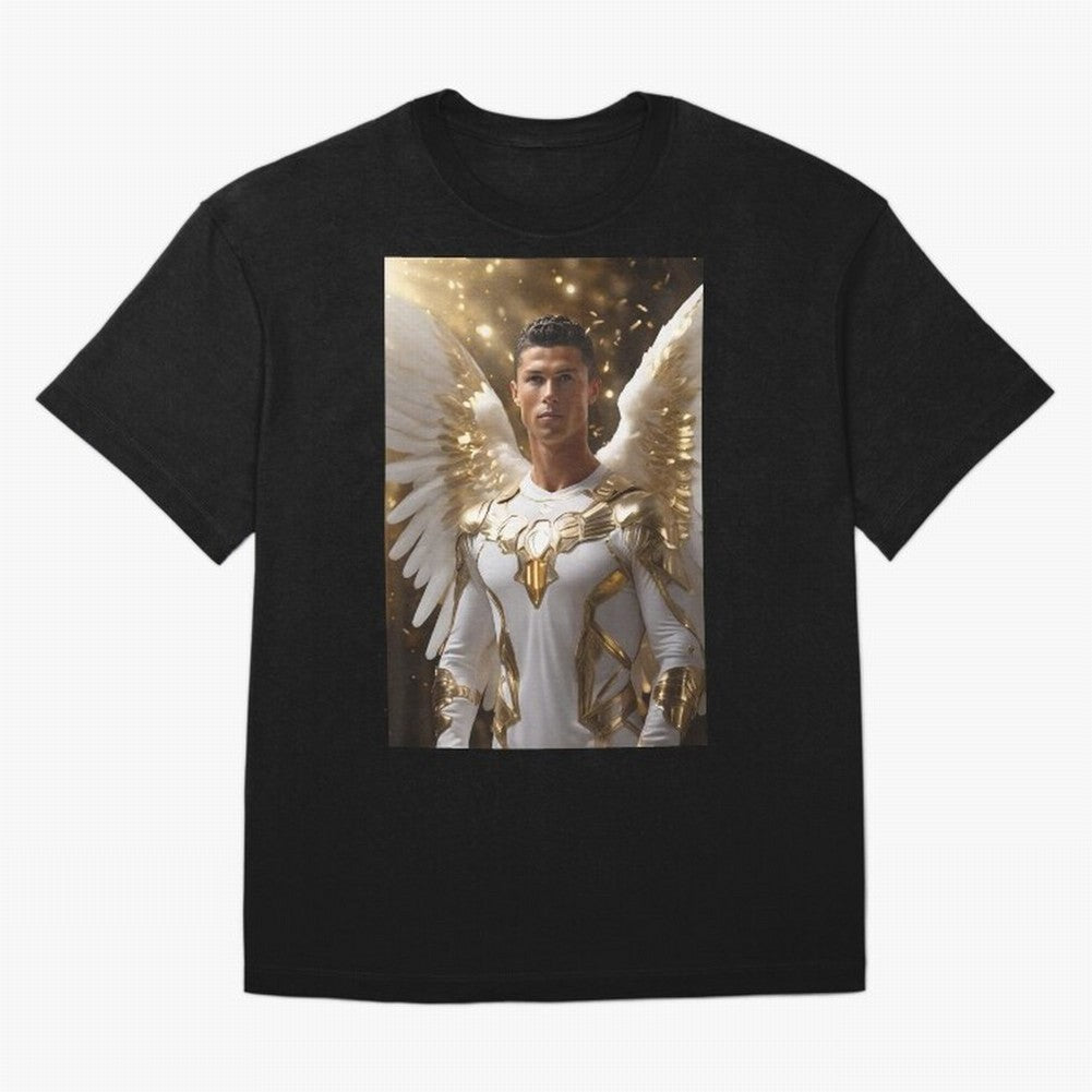 Cristiano Ronaldo angel 1 Oversized T-Shirt Show Fan Pride Across FIFA World Cup 2026 USA Canada Mexico Built around Cristiano Ronaldo, Spain Energy, Fan Favorite Moments, National Team Passion, Big Match Drama and Soccer History; Great for Watch