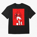 Cristiano Ronaldo Manchester United Silhouette ¨C Legendary Red Devil Artwork by GrizzlyGFX Oversized T-Shirt Relive the FIFA World Cup 2026 Journey through Haaland and Mbappe Highlights, Argentina Pride, Worldwide Fan Energy, Dramatic Goals,