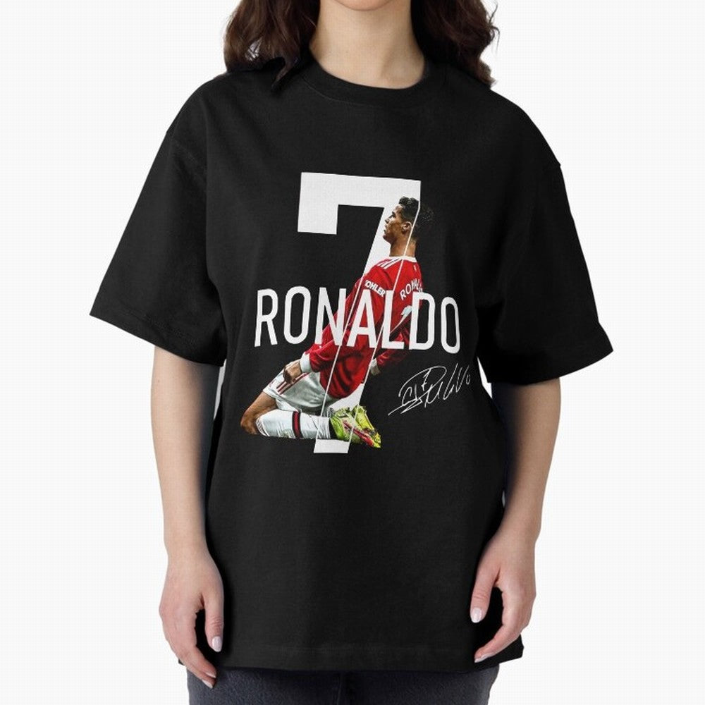 Cristiano Ronaldo - CR7 Oversized T-Shirt Remember FIFA World Cup 2026 Group Stage for Fans of Messi, Neymar and Mbappe and Portugal, Spain and Germany, Bringing Football History, Final Match Energy, Crowd Noise and Once in a Lifetime Moments;