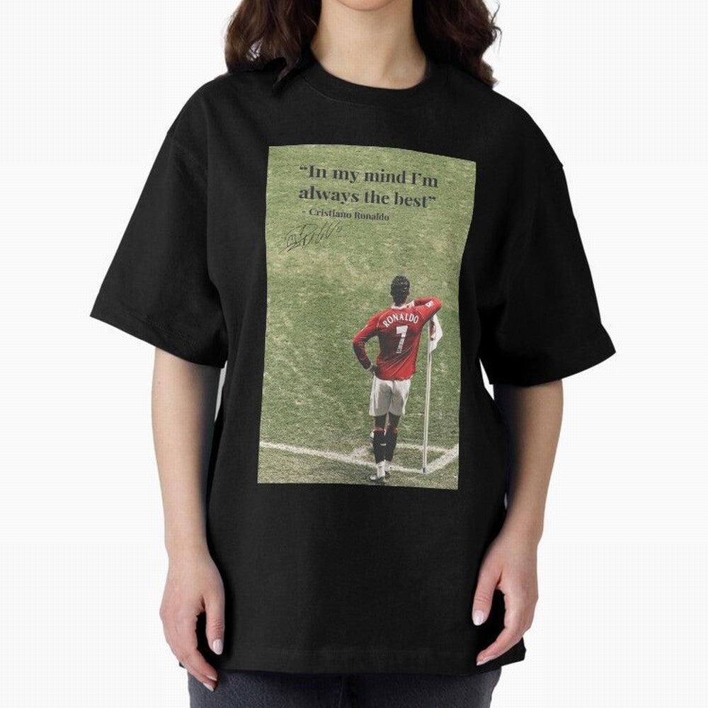Cristiano Ronaldo Motivation Oversized T-Shirt Build FIFA World Cup 2026 Group Stage Filled with CR7, England and Germany Energy, Classic Soccer Heritage, Championship Pressure, Fan Loyalty and International Pride; Created for Match Day Parties,