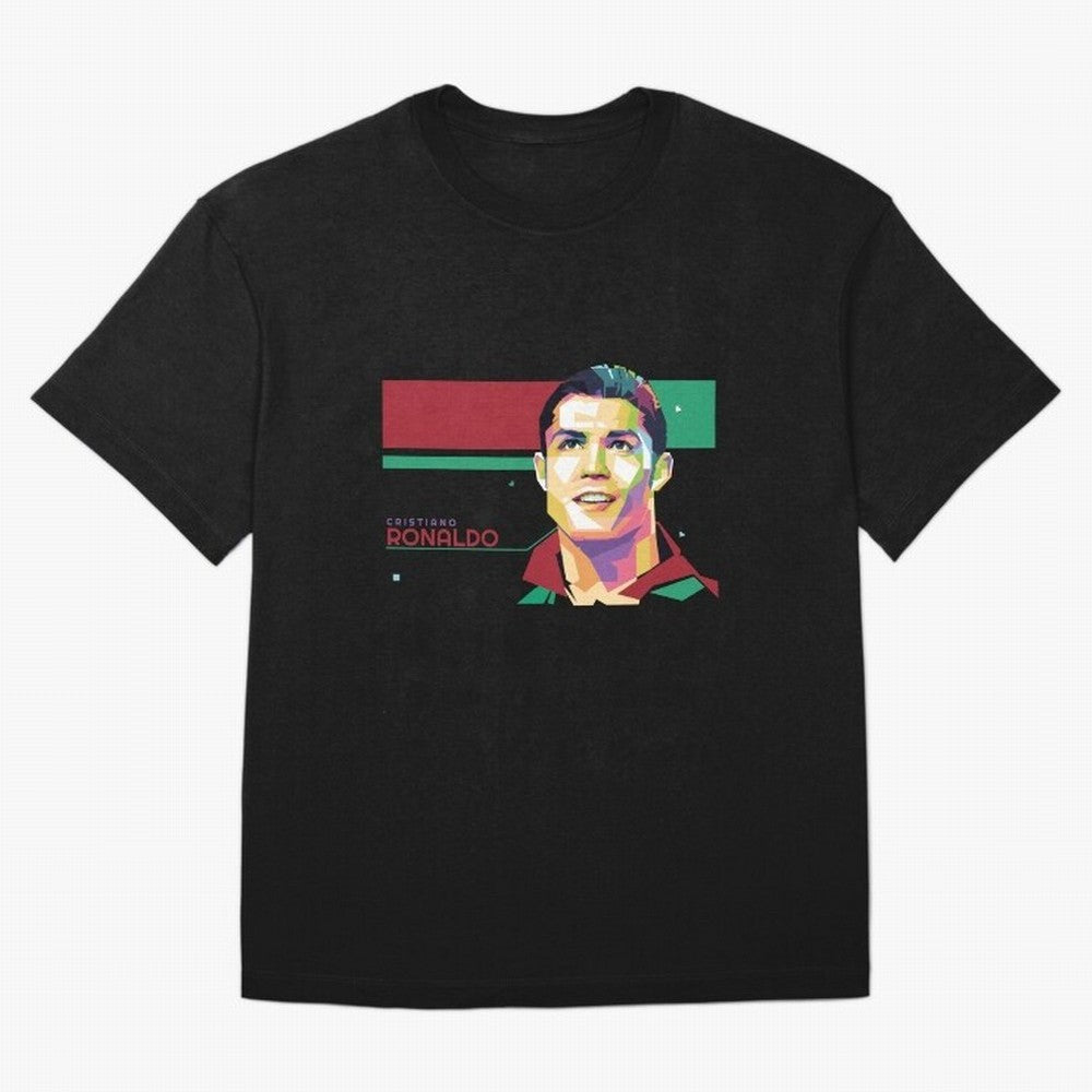 Cristiano Ronaldo ¨C Legendary Football Star & GOAT Artwork Oversized T-Shirt Bring a Vintage Feel to FIFA World Cup 2026 Group Stage Spirit, Made for France and Portugal, Cristiano Ronaldo, Stadium Memories, Football Loyalty, International Chants