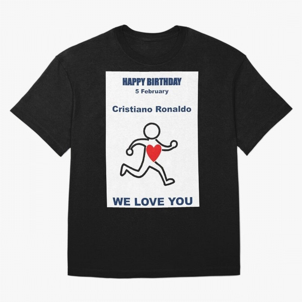 Tribute to Cristiano Ronaldo ¡ª 5 February Oversized T-Shirt Feel FIFA World Cup 2026 USA Canada Mexico Spirit, Filled with Argentina, France and Brazil, Messi, Sports Nostalgia, International Competition, Famous Players and Unforgettable