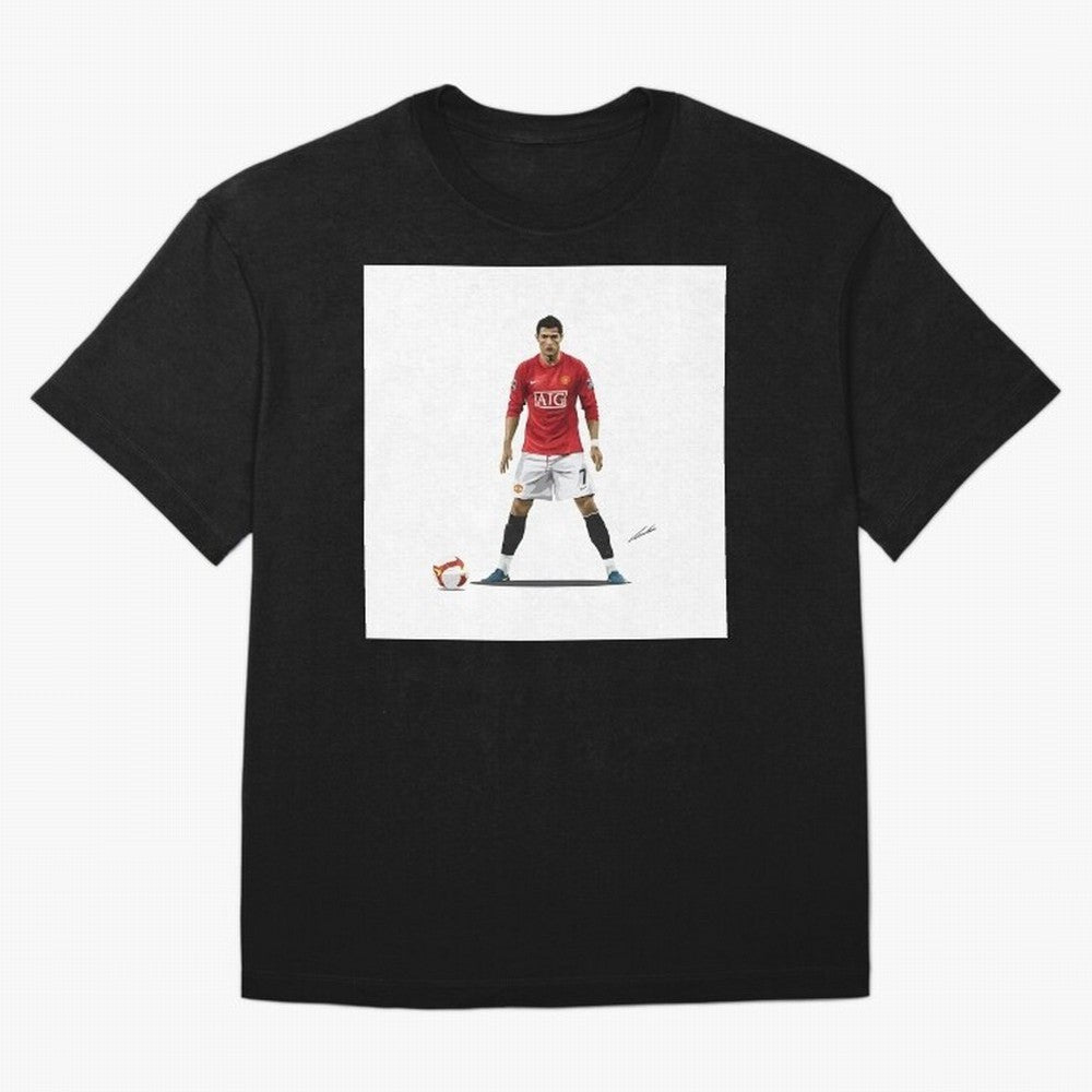 Cristiano Ronaldo CR7 Man Utd Oversized T-Shirt Feel the Heartbeat of FIFA World Cup 2026 USA Canada Mexico Connected to Messi, Germany Energy, Tournament Hype, Historic Matchups, Family Viewing Parties and Global Sports Pride; Ideal for Passionate