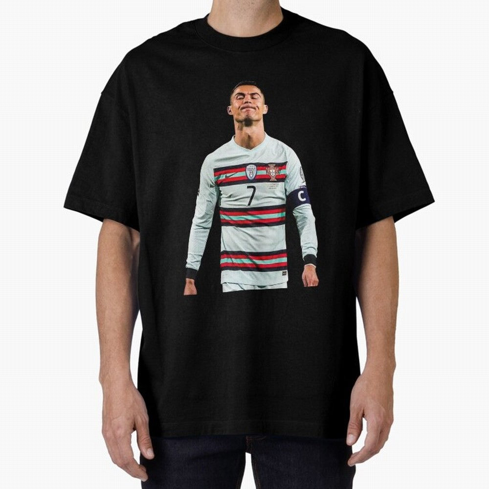 Cristiano Ronaldo Design Oversized T-Shirt Bring Home FIFA World Cup 2026 Group Stage for Fans of Haaland and England and Germany, Bringing Tournament Hype, Historic Matchups, Family Viewing Parties and Global Sports Pride; Made for Collectors Who