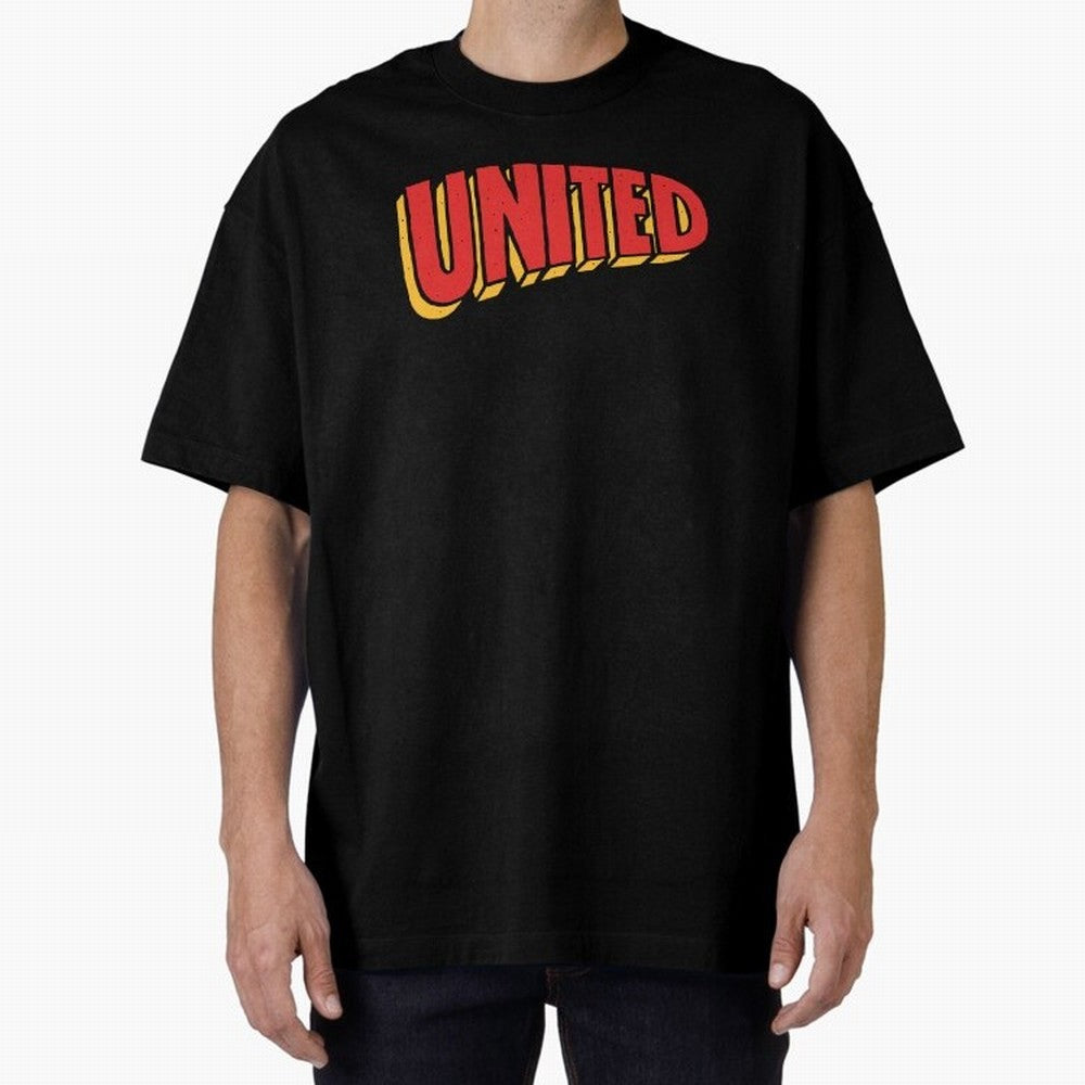 Manchester United Comic Style Oversized T-Shirt Join Supporters Worldwide for FIFA World Cup 2026 Spirit, Driven by Spain and Netherlands, Neymar, Haaland and Cristiano Ronaldo, Global Supporter Spirit, Legendary Goals, National Colors and