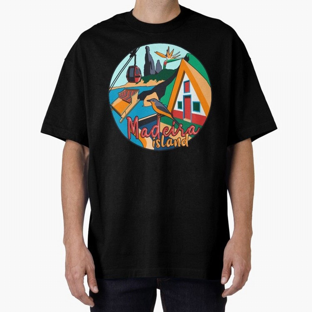Madeira Island Oversized T-Shirt Experience the FIFA World Cup 2026 Group Stage Journey through Haaland and Mbappe Highlights, Argentina, France and Brazil Pride, Worldwide Fan Energy, Dramatic Goals, Stadium Lights and Championship Celebrations;