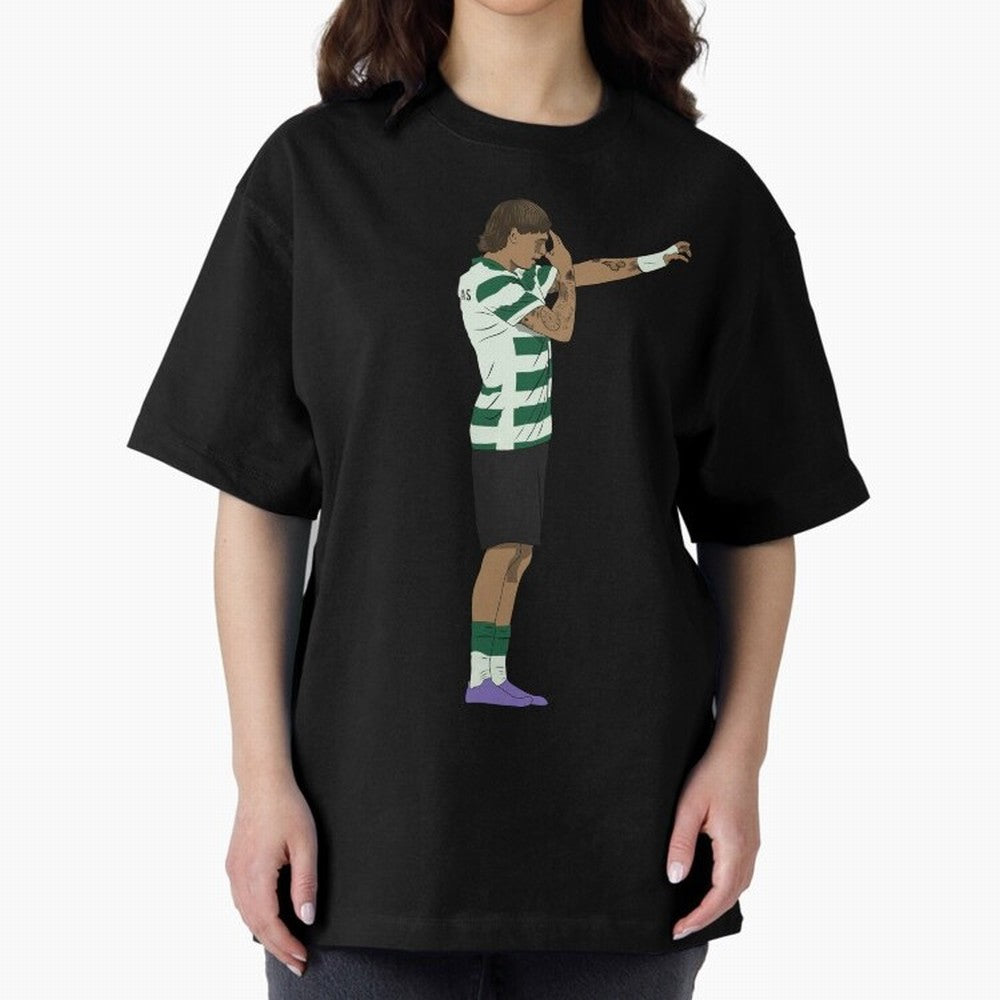 Ricardo Mangas Sporting Goal Celebration Minimalist Oversized T-Shirt Bring Retro Soccer Energy to FIFA World Cup 2026 Spirit, Highlighting Argentina, Messi, Champion Mindset, Group Stage Buzz, Knockout Tension and Passionate Fan Culture; Made for