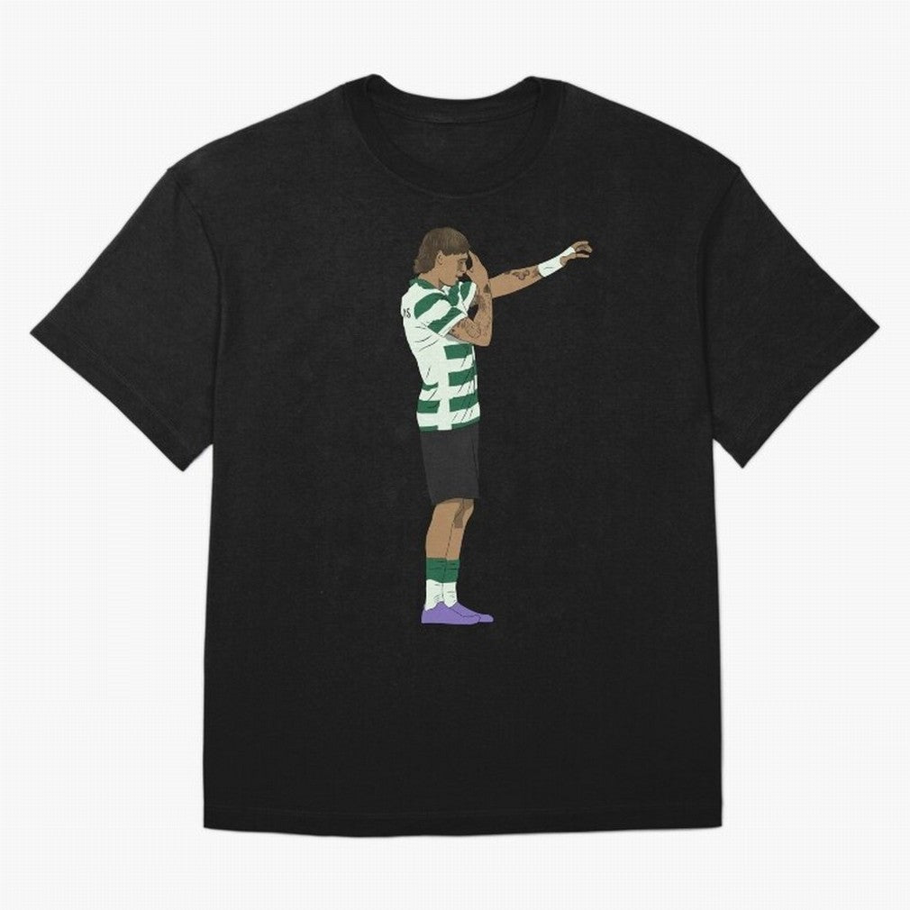 Ricardo Mangas Sporting Goal Celebration Minimalist Oversized T-Shirt Bring Retro Soccer Energy to FIFA World Cup 2026 Spirit, Highlighting Argentina, Messi, Champion Mindset, Group Stage Buzz, Knockout Tension and Passionate Fan Culture; Made for