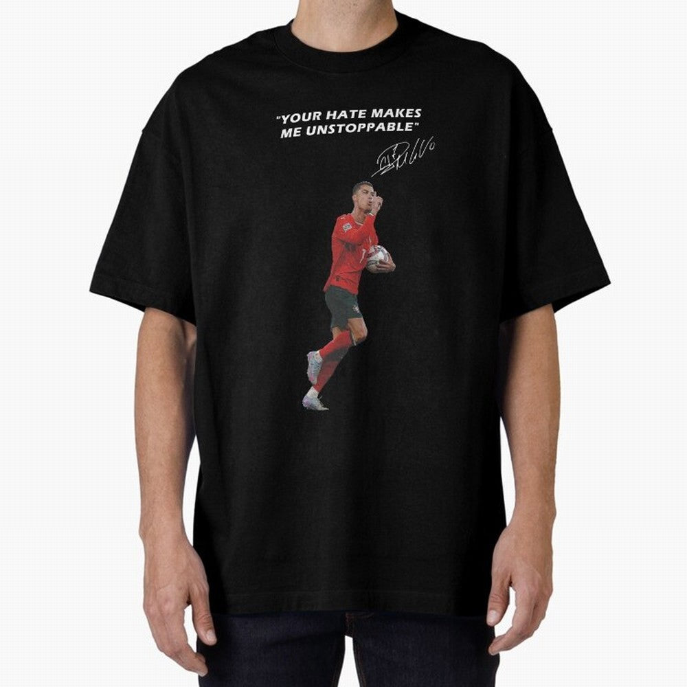 Cristiano Ronaldo Oversized T-Shirt Treasure the FIFA World Cup 2026 Group Stage Journey through Mbappe Highlights, Netherlands Pride, Stadium Memories, Football Loyalty, International Chants and Championship Tradition; Great for Supporters Who