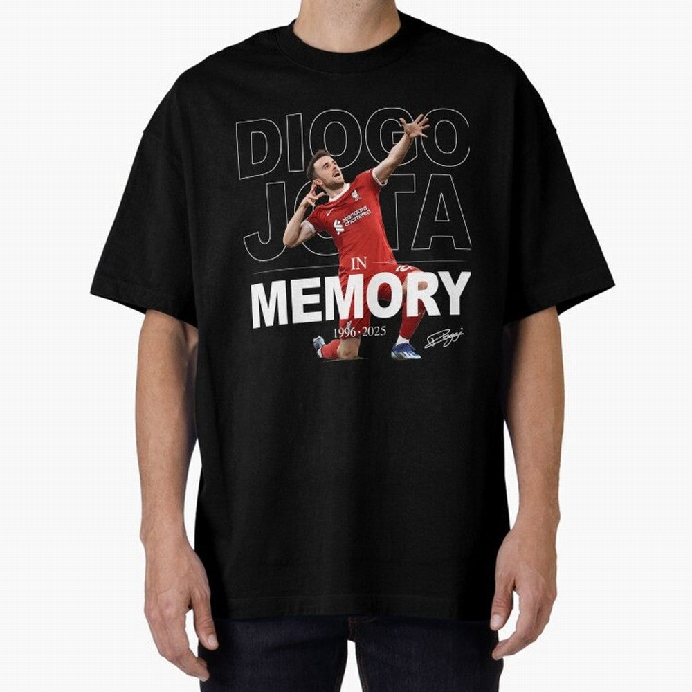 Diogo Jota In Memory Oversized T-Shirt Unlock FIFA World Cup 2026 Filled with Messi, CR7 and Mbappe, Argentina and Brazil Energy, Soccer Culture, Superstar Moments, National Team Dreams and Competitive Fire; Ideal for Fans Who Follow Messi,