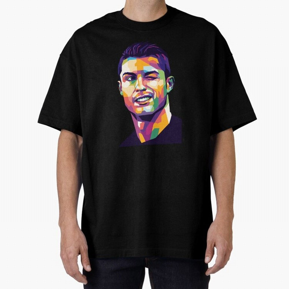Cristiano Ronaldo Oversized T-Shirt Follow the Road to FIFA World Cup 2026 Group Stage Spirit, Filled with Portugal, Spain and Germany, Mbappe and Neymar, Football History, Final Match Energy, Crowd Noise and Once in a Lifetime Moments; Ideal for