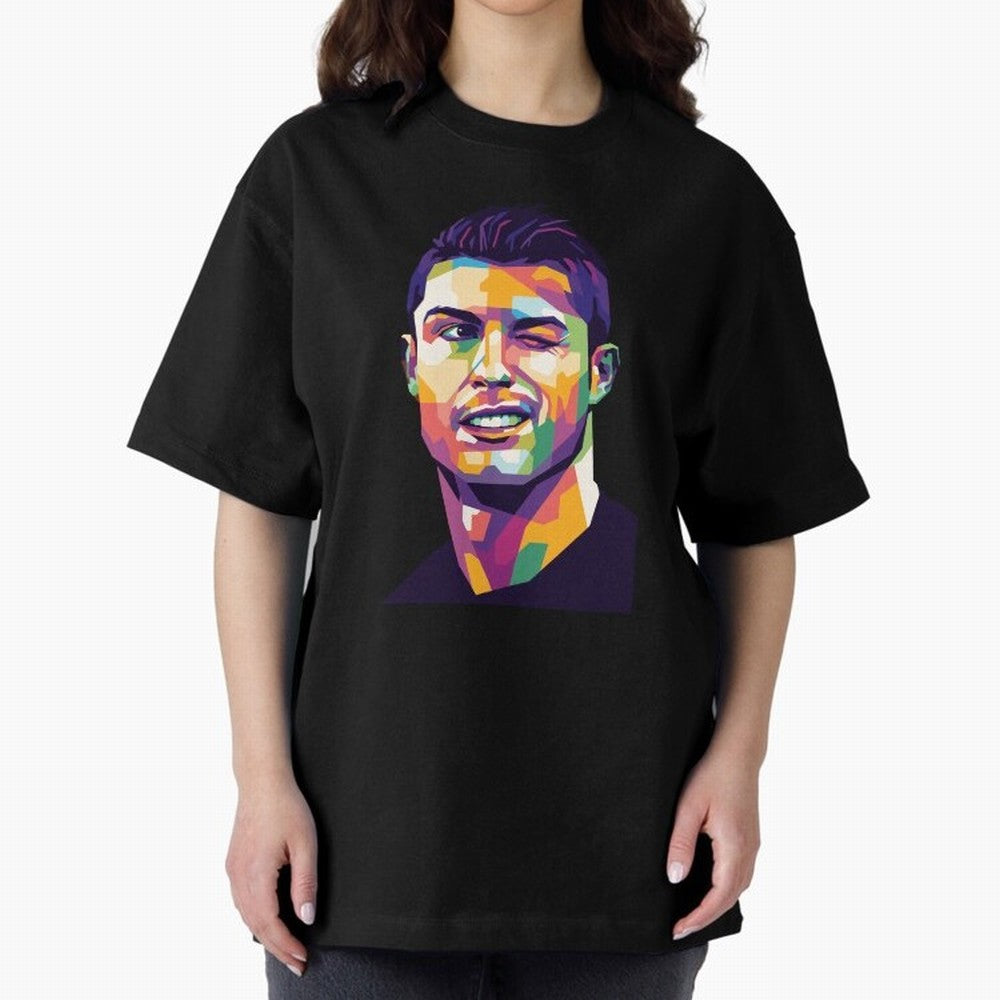 Cristiano Ronaldo Oversized T-Shirt Follow the Road to FIFA World Cup 2026 Group Stage Spirit, Filled with Portugal, Spain and Germany, Mbappe and Neymar, Football History, Final Match Energy, Crowd Noise and Once in a Lifetime Moments; Ideal for