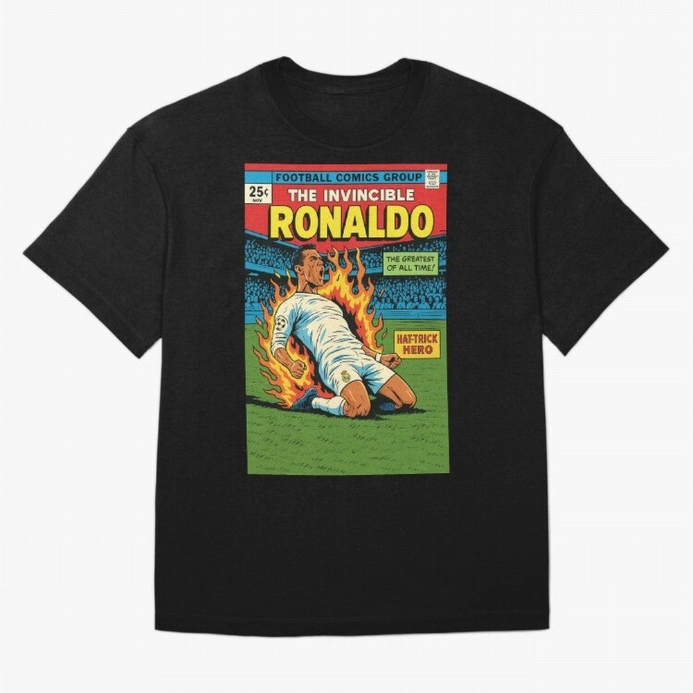 CR7 Comic Oversized T-Shirt Bring Legendary Rivalry Energy to FIFA World Cup 2026 USA Canada Mexico Spirit, Connected to France, Haaland and Mbappe, Match Day Excitement, Supporter Culture, Golden Goals and Global Football Passion; Made for Die