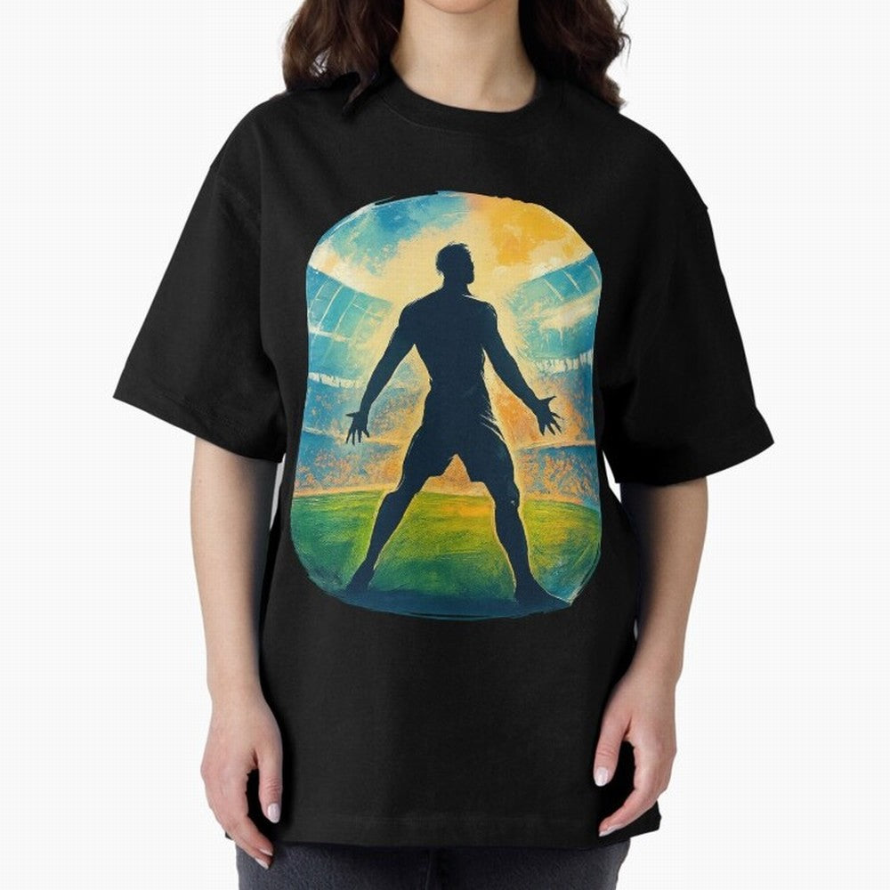 Cristiano Ronaldo CR7 Oversized T-Shirt Fuel Your Fan Pride for Match Day Hype around FIFA World Cup 2026 USA Canada Mexico, Messi, Brazil, Football Passion, Legendary Performances, Festival Vibes and Supporter Community; Perfect for People Who