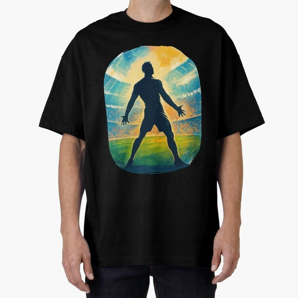 Cristiano Ronaldo CR7 Oversized T-Shirt Fuel Your Fan Pride for Match Day Hype around FIFA World Cup 2026 USA Canada Mexico, Messi, Brazil, Football Passion, Legendary Performances, Festival Vibes and Supporter Community; Perfect for People Who