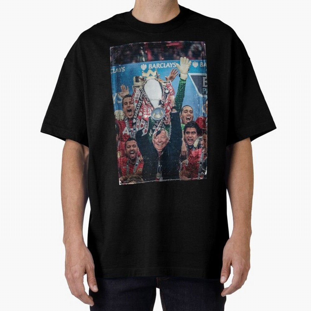 Sir Alex Ferguson Vintage Oversized T-Shirt Celebrate Soccer Greatness during FIFA World Cup 2026 USA Canada Mexico Capturing CR7 and Messi, Portugal Energy, Fan Favorite Moments, National Team Passion, Big Match Drama and Soccer History; Ideal for