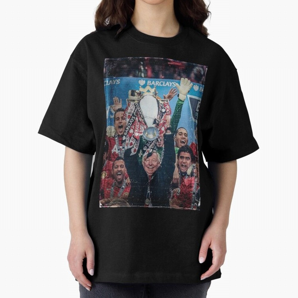 Sir Alex Ferguson Vintage Oversized T-Shirt Celebrate Soccer Greatness during FIFA World Cup 2026 USA Canada Mexico Capturing CR7 and Messi, Portugal Energy, Fan Favorite Moments, National Team Passion, Big Match Drama and Soccer History; Ideal for