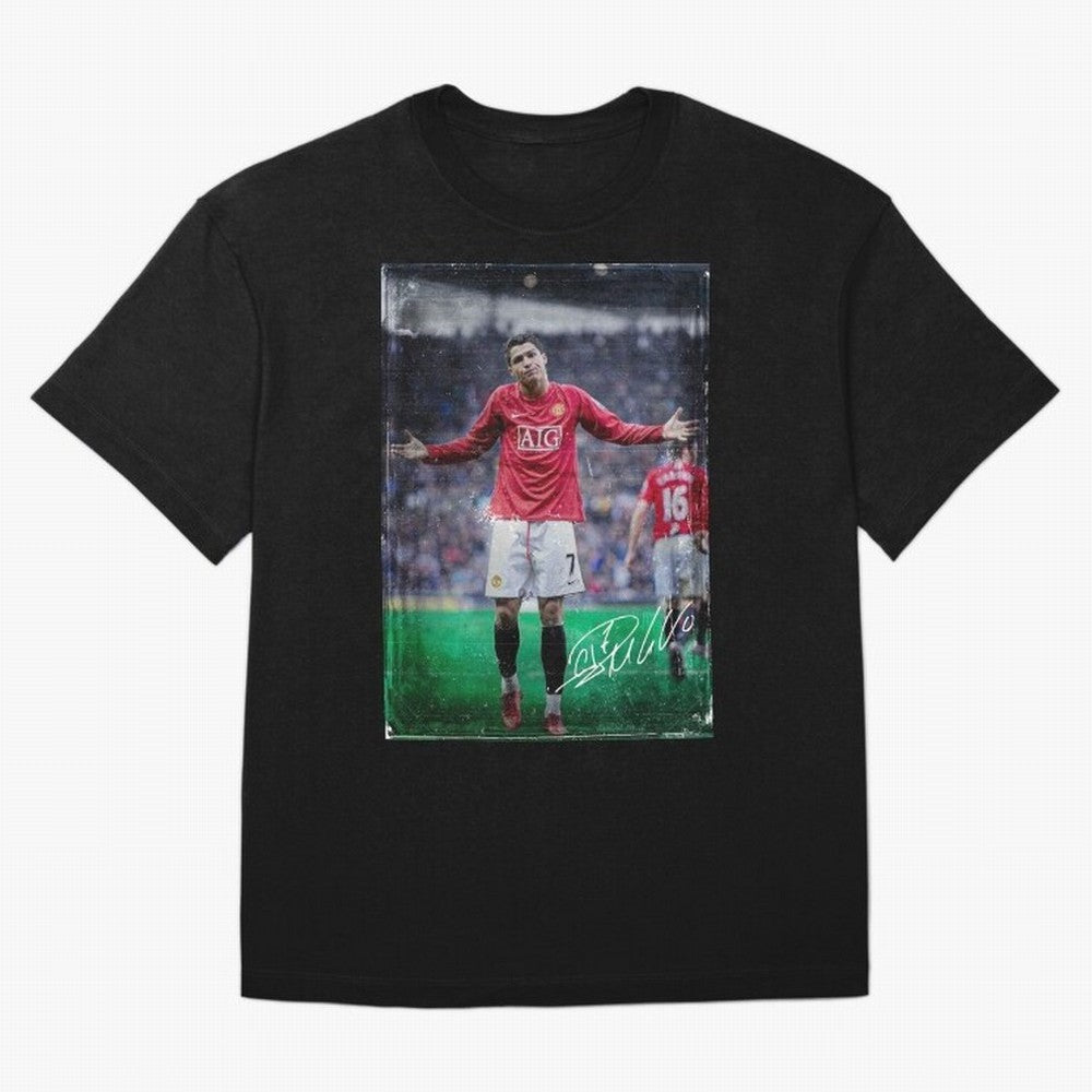 Cristiano Ronaldo Oversized T-Shirt Capture FIFA World Cup 2026 USA Canada Mexico for Fans of Neymar, Haaland and Cristiano Ronaldo and France, Bringing Championship Spirit, Famous Goals, Roaring Crowds and International Football Unity; Made for