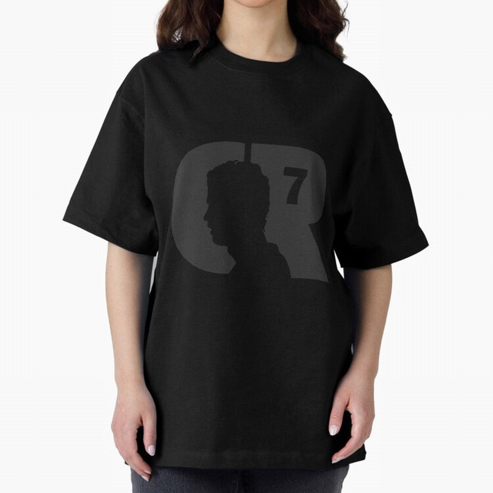 CR7 Cristiano Ronaldo Oversized T-Shirt Celebrate Rivalries and Pride in Global Football Passion for FIFA World Cup 2026 USA Canada Mexico, Connected to Haaland, Germany, Football Festival Excitement, Trophy Ambitions, Country Rivalries and Star