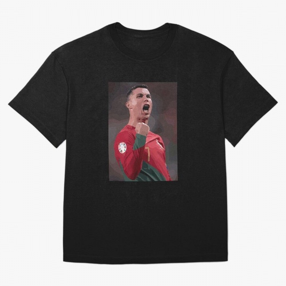 Cristiano Ronaldo Oversized T-Shirt Represent FIFA World Cup 2026 Group Stage Celebrating CR7, France and Portugal Energy, Soccer Culture, Superstar Moments, National Team Dreams and Competitive Fire; Great for Watch Parties, Sports Bars, Family