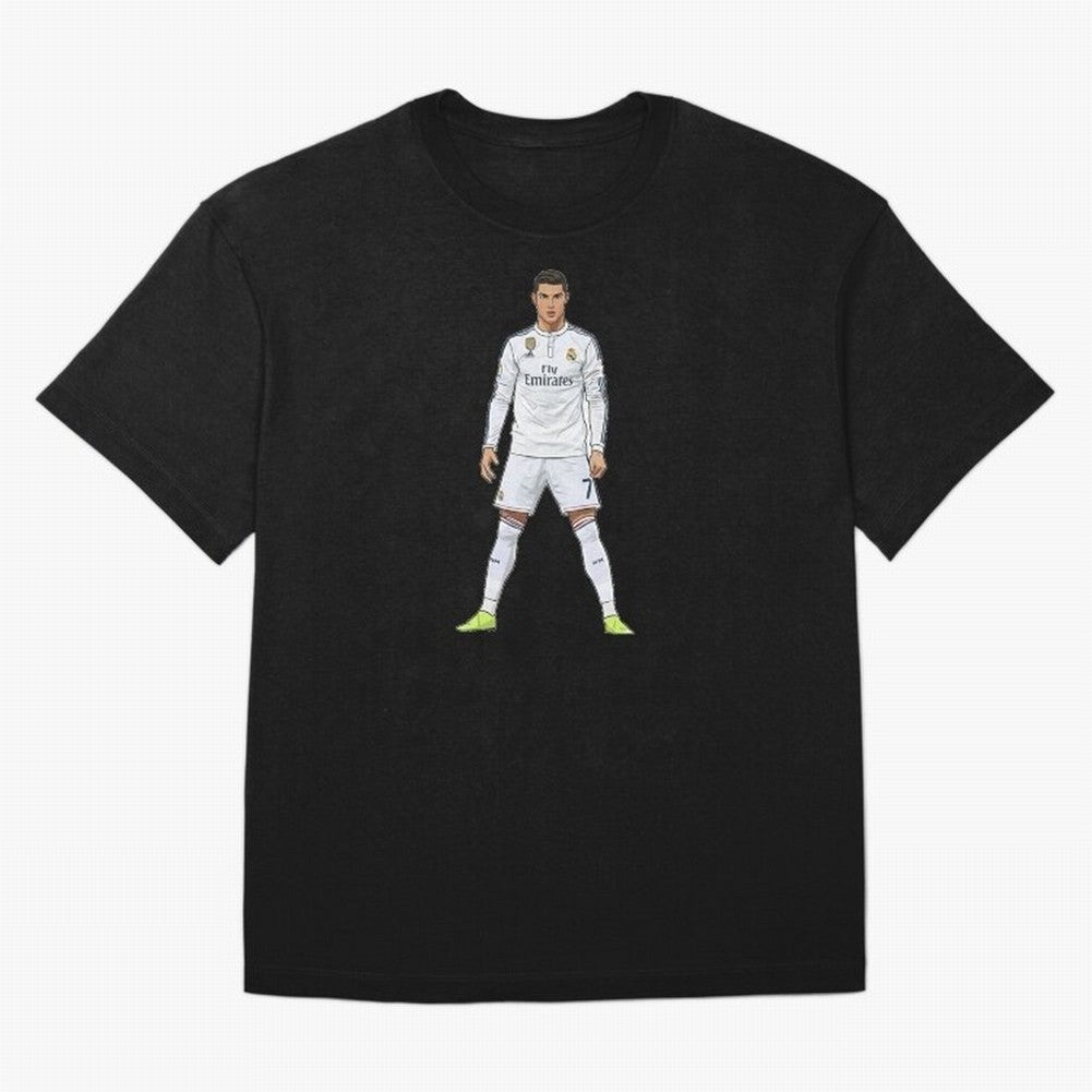 Cristiano Ronaldo at Madrid | Football Legend Oversized T-Shirt Experience the FIFA World Cup 2026 Journey through Messi and Cristiano Ronaldo Highlights, Argentina and Brazil Pride, Goal Celebration Energy, Supporter Heritage, Football Icons and