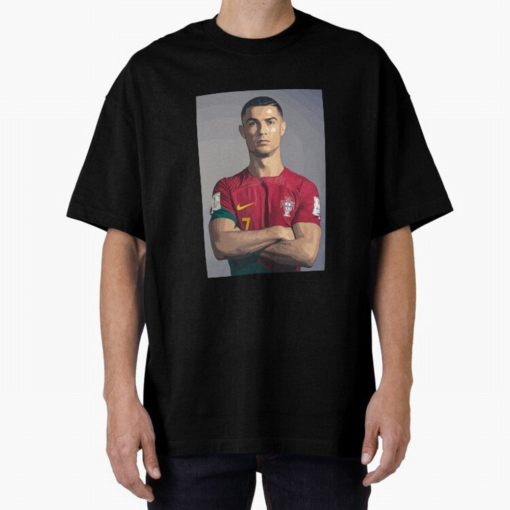 Cristiano Ronaldo Oversized T-Shirt Live the Energy of FIFA World Cup 2026 Inspired by Neymar, Portugal, Spain and Germany Energy, Worldwide Fan Energy, Dramatic Goals, Stadium Lights and Championship Celebrations; Made for Collectors Who Enjoy