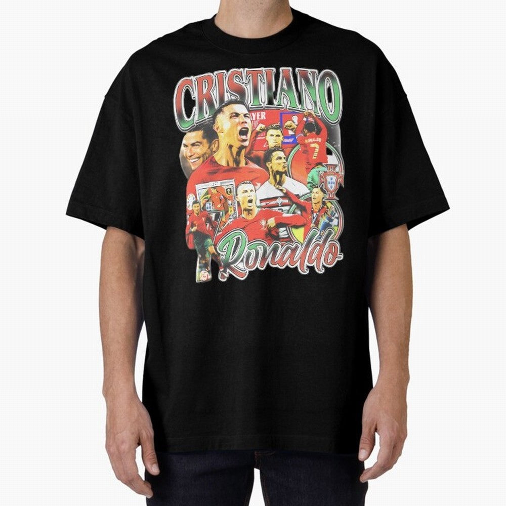 Cristiano Ronaldo Oversized T-Shirt Celebrate Football Dreams Across FIFA World Cup 2026 Group Stage Spirit, Connected to Spain and Netherlands, Messi, Neymar and Mbappe, Tournament Hype, Historic Matchups, Family Viewing Parties and Global Sports