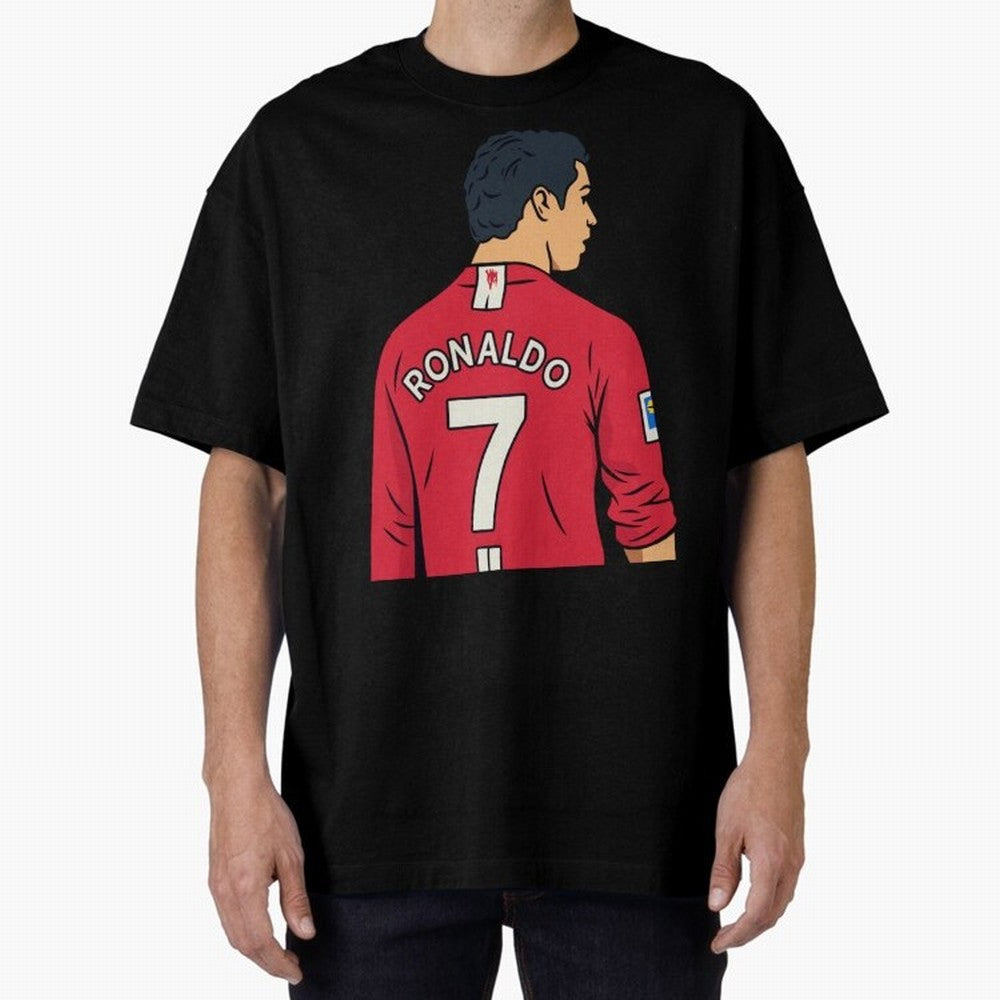 Cristiano Ronaldo Oversized T-Shirt Relive FIFA World Cup 2026 Spirit, Capturing England and Germany, Mbappe and Neymar, Global Supporter Spirit, Legendary Goals, National Colors and Tournament Celebration; Built for Supporters Chasing Trophy