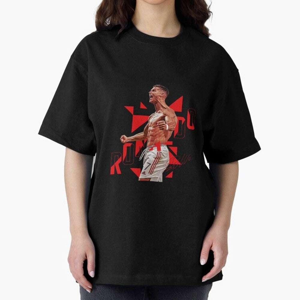 Cristiano Ronaldo Oversized T-Shirt Experience the FIFA World Cup 2026 Journey through Messi and Cristiano Ronaldo Highlights, England, France and Netherlands Pride, Global Supporter Spirit, Legendary Goals, National Colors and Tournament