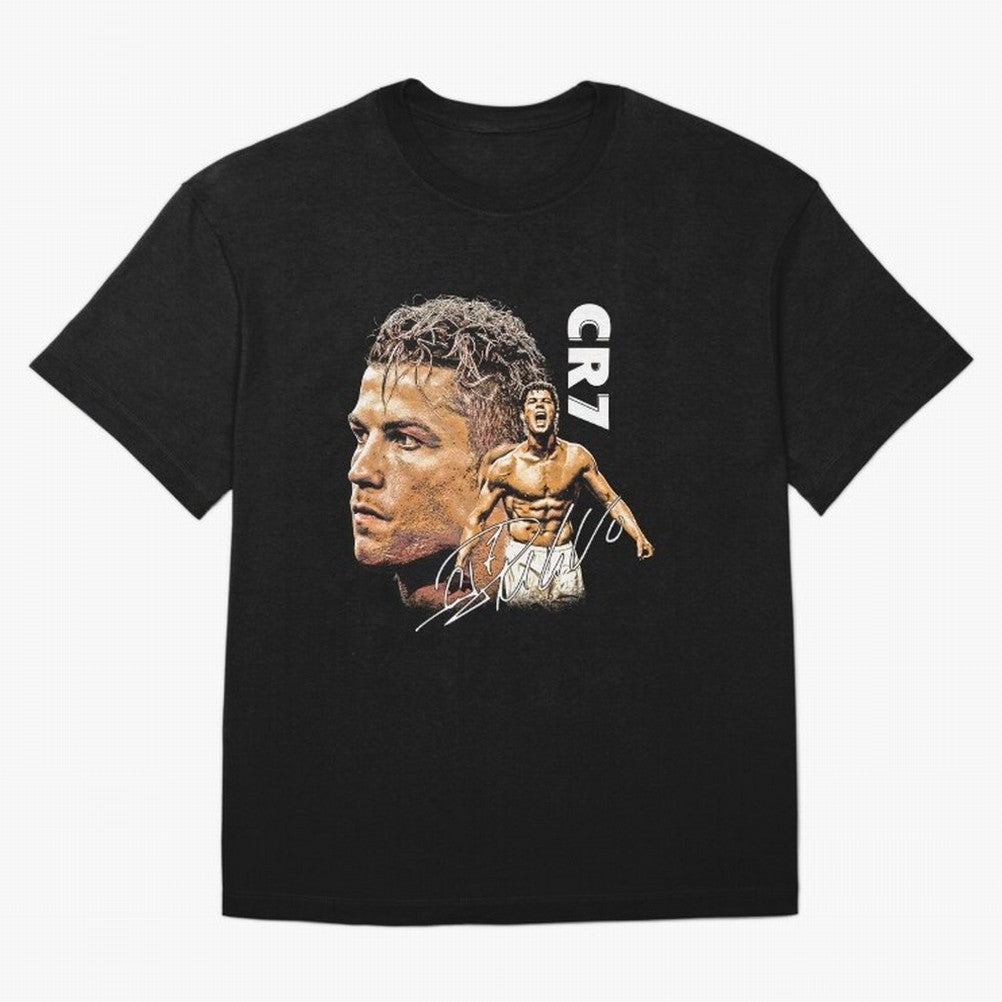 Retro Football Legend Poster Illustration For Men And Gift For Soccer Fans Oversized T-Shirt Bring Retro Soccer Energy to FIFA World Cup 2026 Group Stage Built around Haaland and Mbappe, Portugal, Spain and Germany Energy, Worldwide Fan Energy,