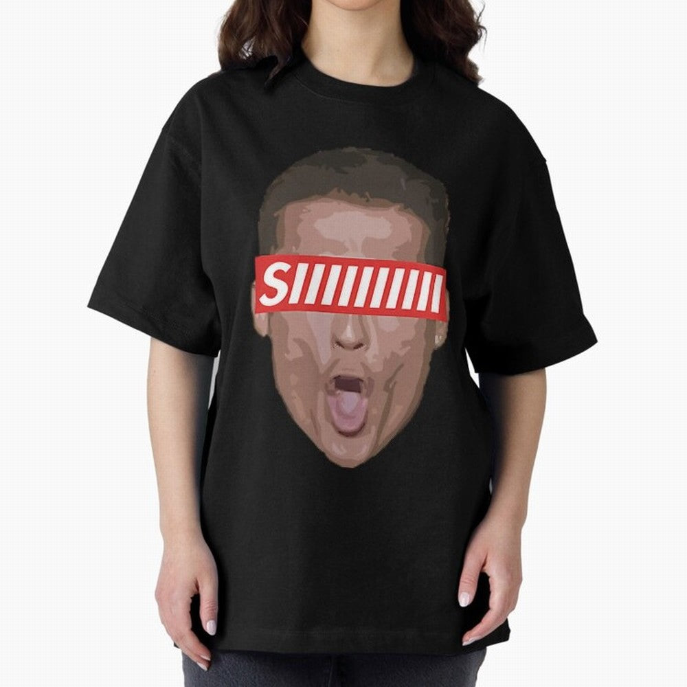 Funny Soccer Player Celebration Shout Illustration For Men, Gift For Football Fans Oversized T-Shirt Join the Global Buzz around the FIFA World Cup 2026 Journey through Neymar Highlights, France Pride, Football Passion, Legendary Performances,