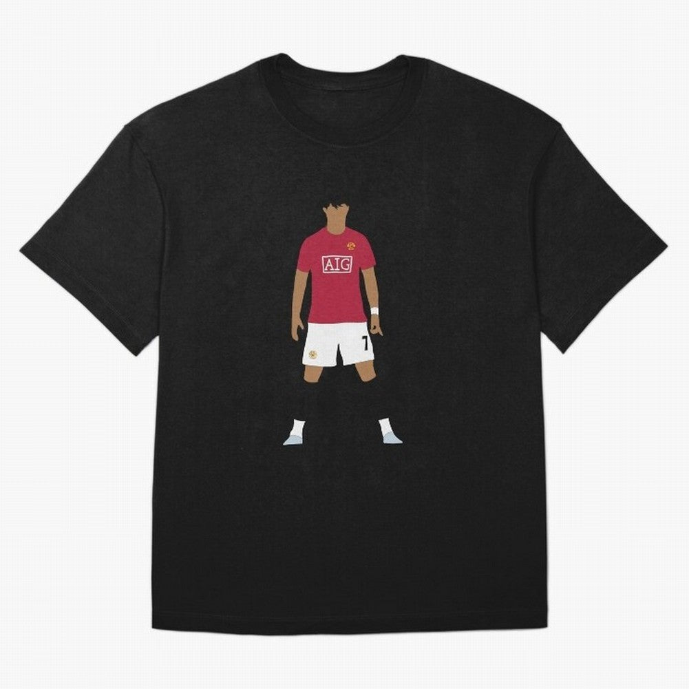 Cristiano Ronaldo Iconic Stance Fan Art Oversized T-Shirt Experience the Global Stage of Global Football Passion for FIFA World Cup 2026, Highlighting Cristiano Ronaldo, Haaland and CR7, France, Fan Favorite Moments, National Team Passion, Big