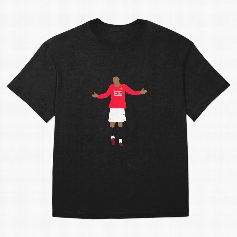 Cristiano Ronaldo Goal Celebration Illustration Oversized T-Shirt Bring Home Global Football Passion for FIFA World Cup 2026 USA Canada Mexico, Featuring CR7 and Messi, Brazil, Classic Soccer Heritage, Championship Pressure, Fan Loyalty and